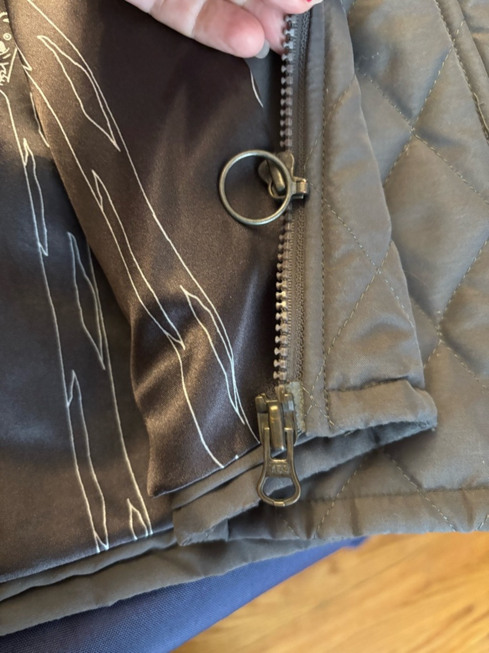 Tulle Quilted Puffer Coat in Gray - Picture 13 of 13
